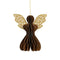 Ängel, H12,5cm, Papper, Brun