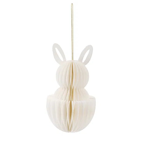 Kanin, H 15cm, Dia. 8cm, 1/påse, Vit