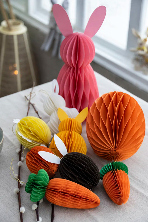 Påskägg, H 20cm, Dia. 13,6cm, 1/Påse, Orange