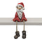 Tomte m. hängande ben, H 10cm, Röd