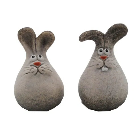 Påskhare, H 7,2cm, 2ass, Vit