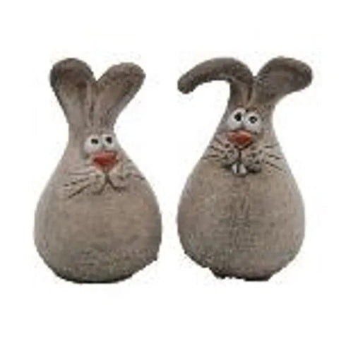 Påskhare, H 13,9cm, 2ass, Vit