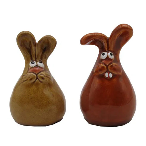 Påskhare, H 7,2cm, 2ass, Brun