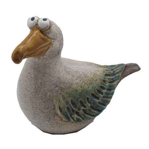 Mås för dekoration - Stengods, H12,7cm