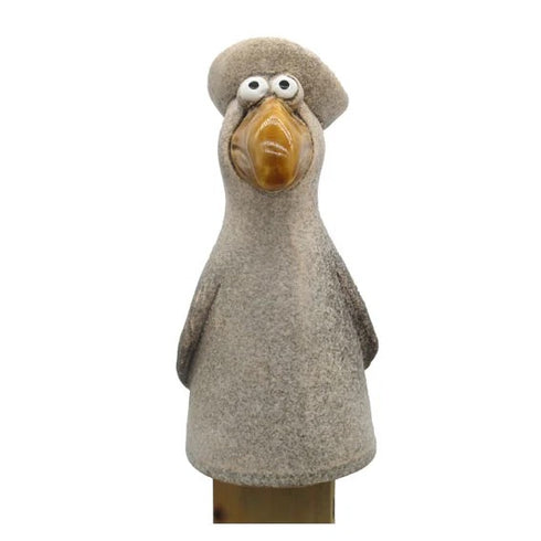 Seagull on a stick, H17cm, Ceramic, White