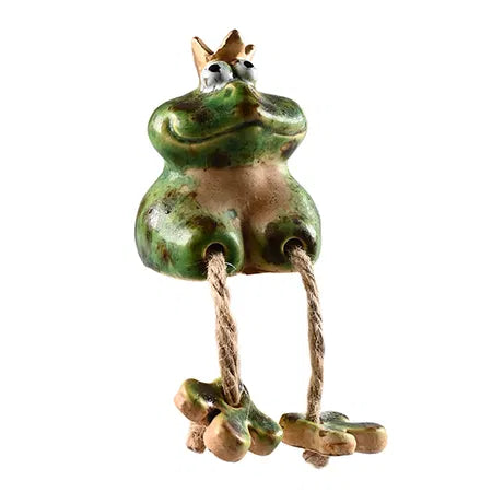 Groda med hängande ben, H6,6cm