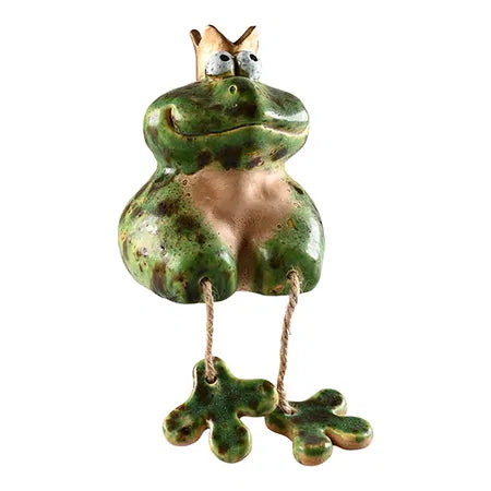 Groda med hängande ben, H14,3cm