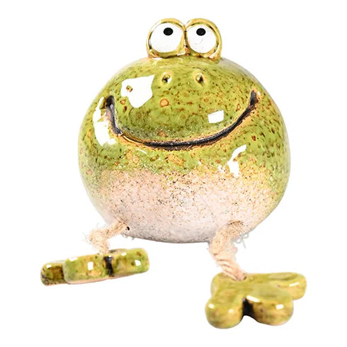 Groda för dekoration, H6,9cm, Grön