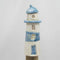 Lighthouse for decoration, H 19.2 cm, Stoneware, Blue