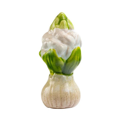 Flower, H 11 cm, Stoneware, White