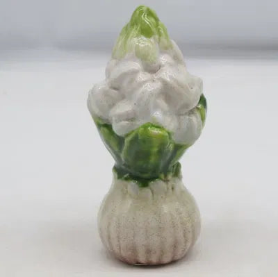 Flower, H 11 cm, Stoneware, White