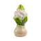 Flower, H 11 cm, Stoneware, White