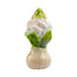 Flower, H 11 cm, Stoneware, White