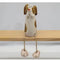 Hund, H 11,3 cm, Stengods, Vit