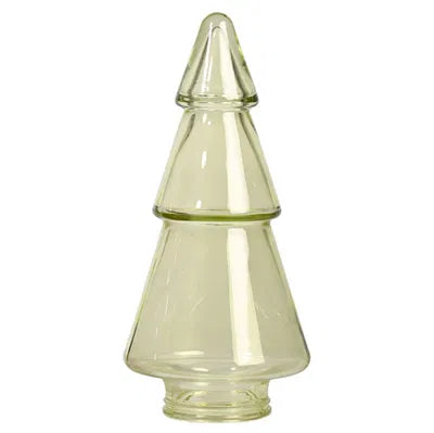 Träd för dekoration H21cm, Glas, Grön