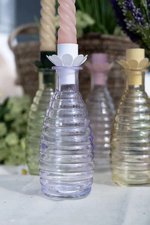 Ljusstake, H17xDia6,5cm, Lila