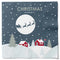 Servetter, 3-lags, Blå/Grå, Christmas Moments