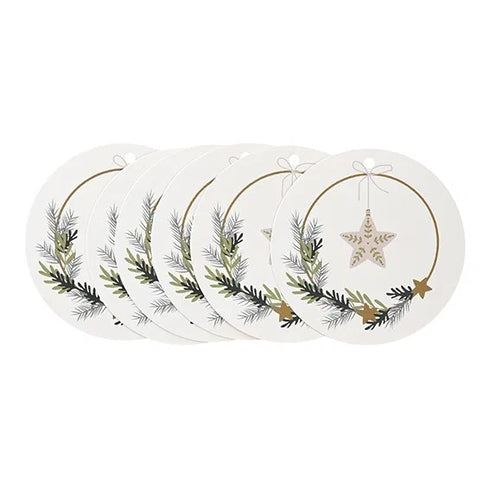 Juladresser, Stjärna, Christmas Spirit, 6/påse