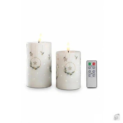 Julljus Fiberoptik, Christmas Spirits, H10/12,5cm, 2set