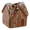 Ljusstake - Pepparkakshus, H 6cm, Serie: "Christmas Ginger", Brun