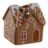Ljusstake - Pepparkakshus, H 6cm, Serie: "Christmas Ginger", Brun