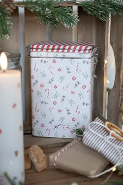 Kakburk, Julmotiv, H 19,1 cm, Röd/Rosa