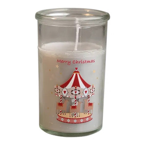 Ljus i glas, Dressed Up Reindeers, H10cm, Creme