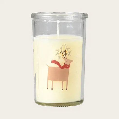 Ljus i glas, Dressed Up Reindeers, H10cm, Vit