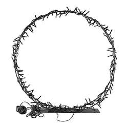 Krans med 200 LED, IP20 transformator, H 50cm