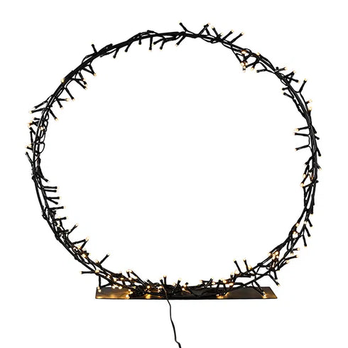 Krans med 200 LED, IP20 transformator, H 50cm