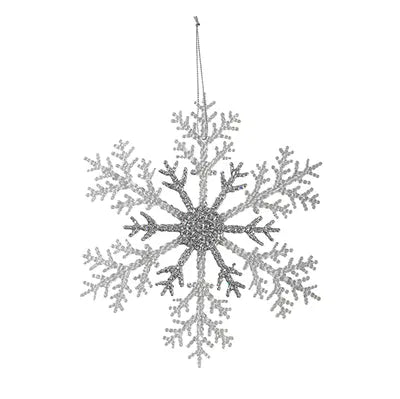 Snöflinga, Dia 25cm, Plast, Transparent