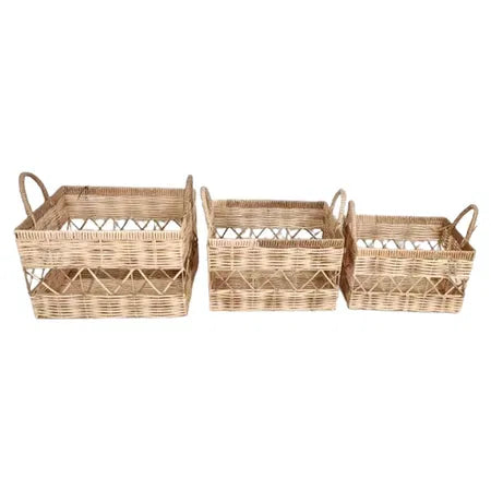 Korgar, H33/30/27xW40/36/32xD30/26/22cm