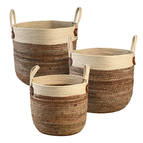 Korgar, 3-set, H48/39/33xDia36/31/27cm