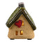 Hus för dekoration med LED, H 8,5cm