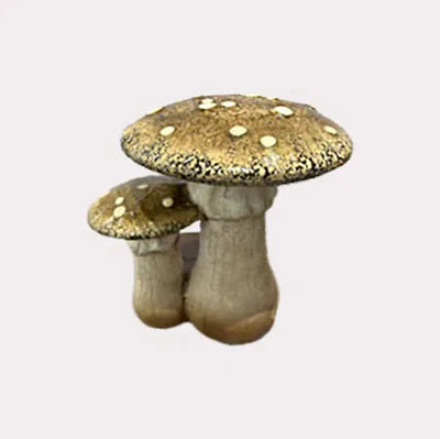 Svamp, H20cm Keramik, Gul