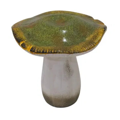 Svamp, H18,4cm Keramik, Grön