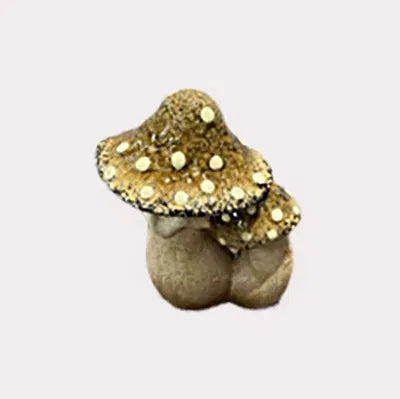 Svamp, H12,7cm Keramik, Grön