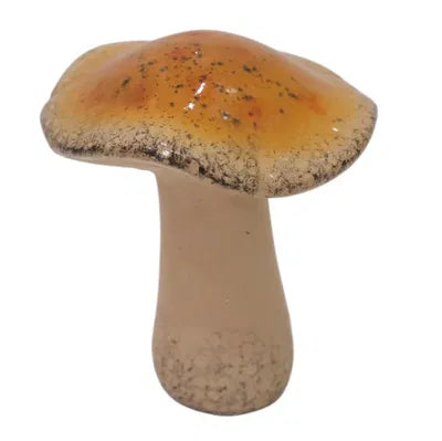 Svamp, H12,4cm Keramik, Gul
