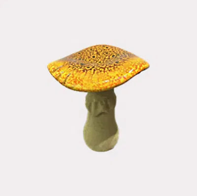 Svamp, H16,3cm Keramik, Gul