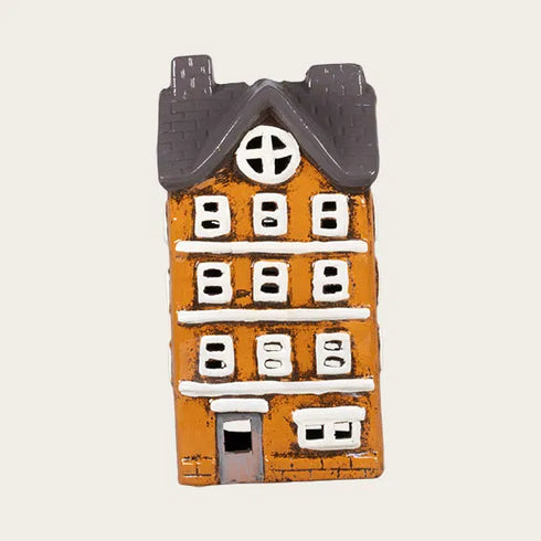 Keramikhus, Brunt, H 25cm