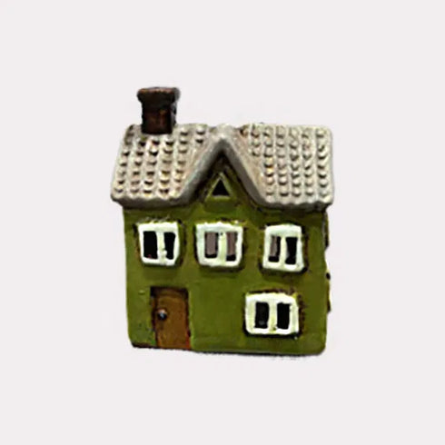 Keramikhus, Grönt, H 13,3cm