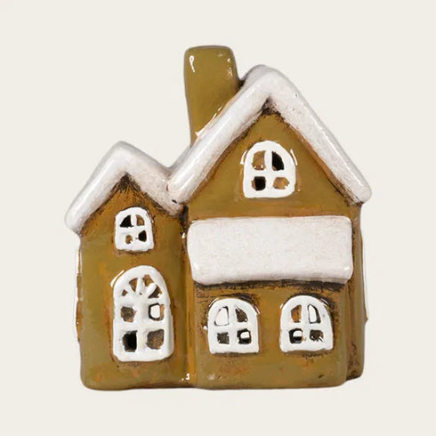 Keramikhus, Grönt, H 12,2cm