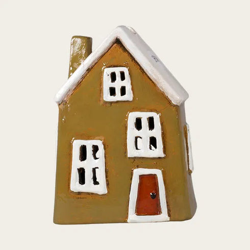 Keramikhus, Grönt, H 16,9cm