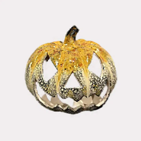 Pumpa för värmeljus gul H 16,8cm