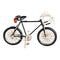 Cykel, Sportig cykel, H21,50xB6xD12cm