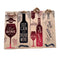 Gift bag for wine bottles - brown/black/red