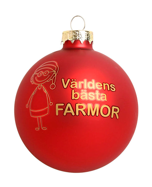 Julkula i glas Världens Bästa Farmor