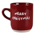 Textmugg, Merry Christmas, H 9,5 cm, Grön