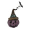 Pumpa med LED, lila, H 19,5 cm