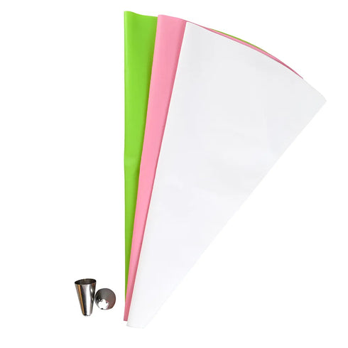 Baking set, 4 Pastry bag w. 2 nozzles, 6/Set